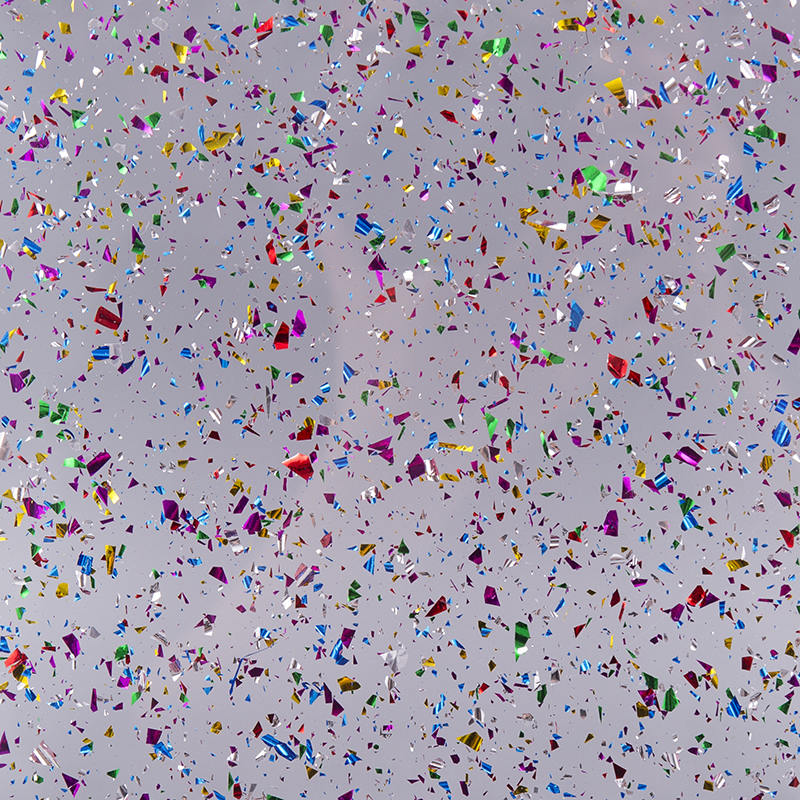 لوح أكريليك ملون براق مزخرف